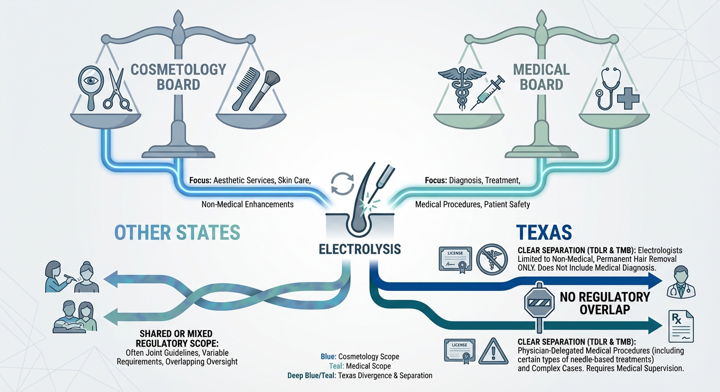 Regulatory Oversight Bodies: Cosmetology vs. Medical Boards